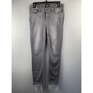 PAIGE Charcoal Ankle Skinny Jeans